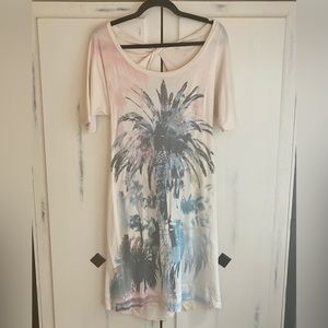 SEE BY CHLOE dress US 6 open-back tropical